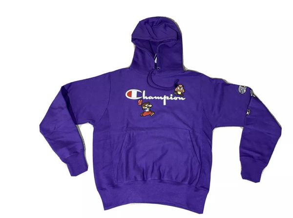 Champion mario hoodie discount purple