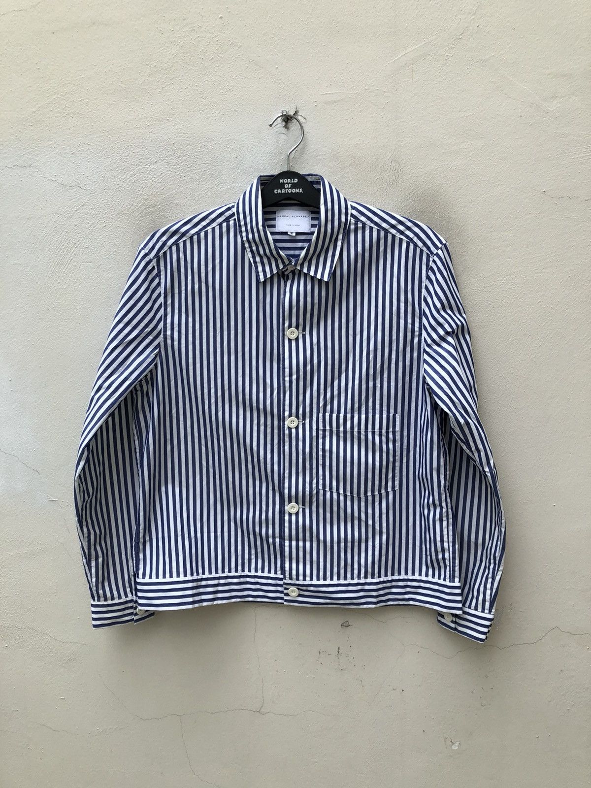 Manual Alphabet Manual Alphabet Japan Striped Lightweight Button Jacket Size US M / EU 48-50 / 2 - 1 Thumbnail