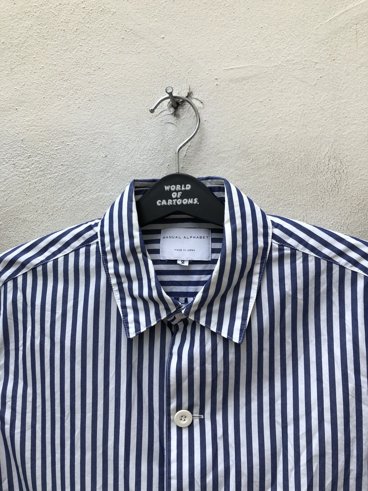 Manual Alphabet Manual Alphabet Japan Striped Lightweight Button Jacket Size US M / EU 48-50 / 2 - 3 Thumbnail