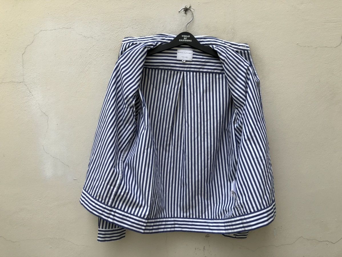 Manual Alphabet Manual Alphabet Japan Striped Lightweight Button Jacket Size US M / EU 48-50 / 2 - 12 Thumbnail