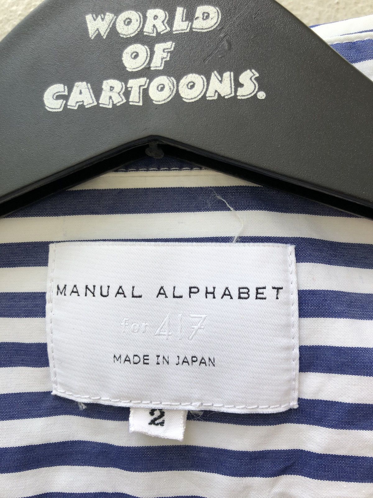 Manual Alphabet Manual Alphabet Japan Striped Lightweight Button Jacket Size US M / EU 48-50 / 2 - 13 Thumbnail
