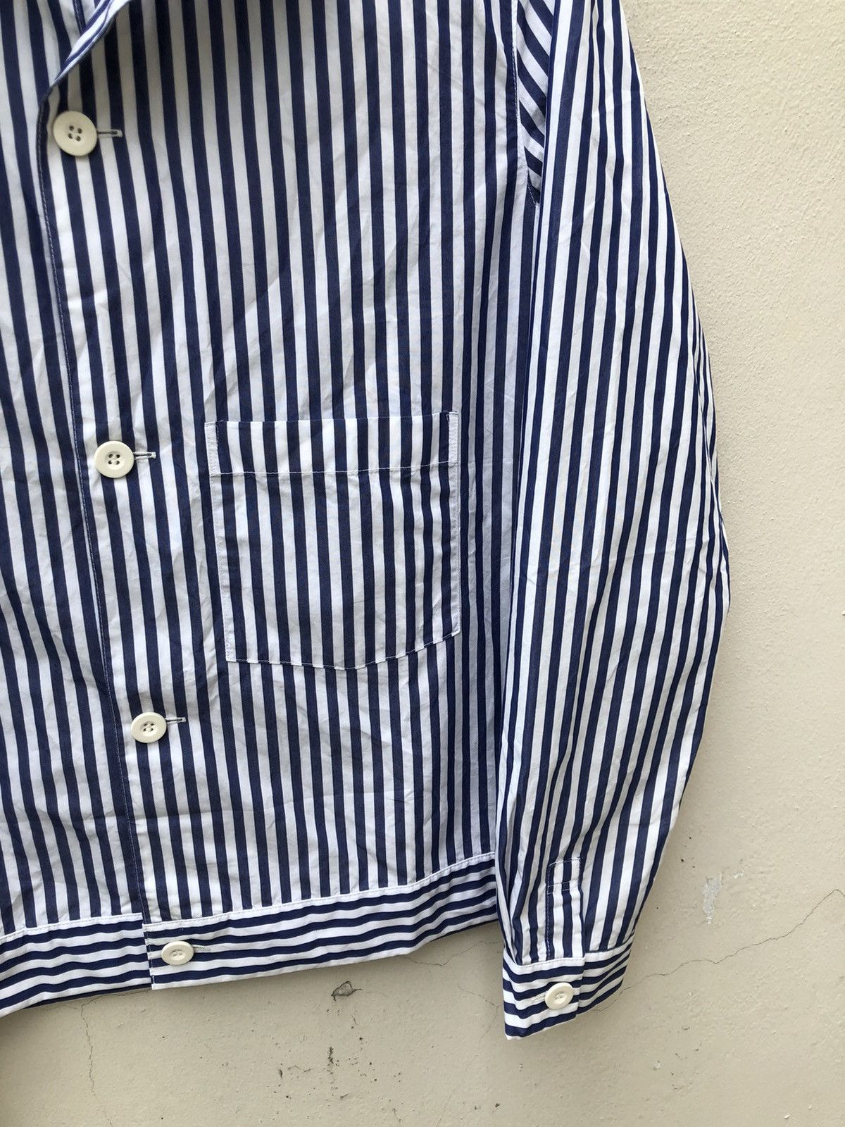 Manual Alphabet Manual Alphabet Japan Striped Lightweight Button Jacket Size US M / EU 48-50 / 2 - 9 Thumbnail