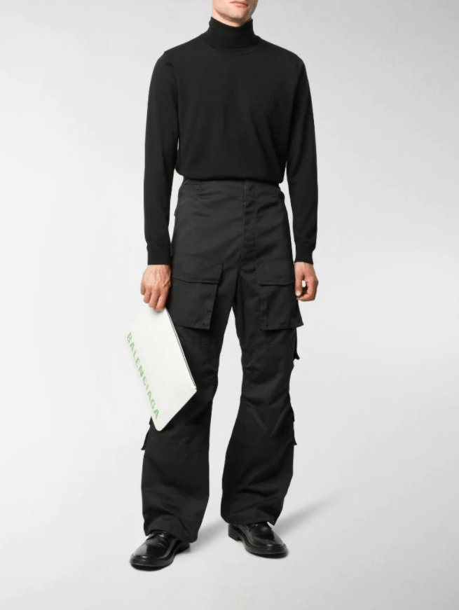 Shop Balenciaga Multi-Pocket Cargo Pants