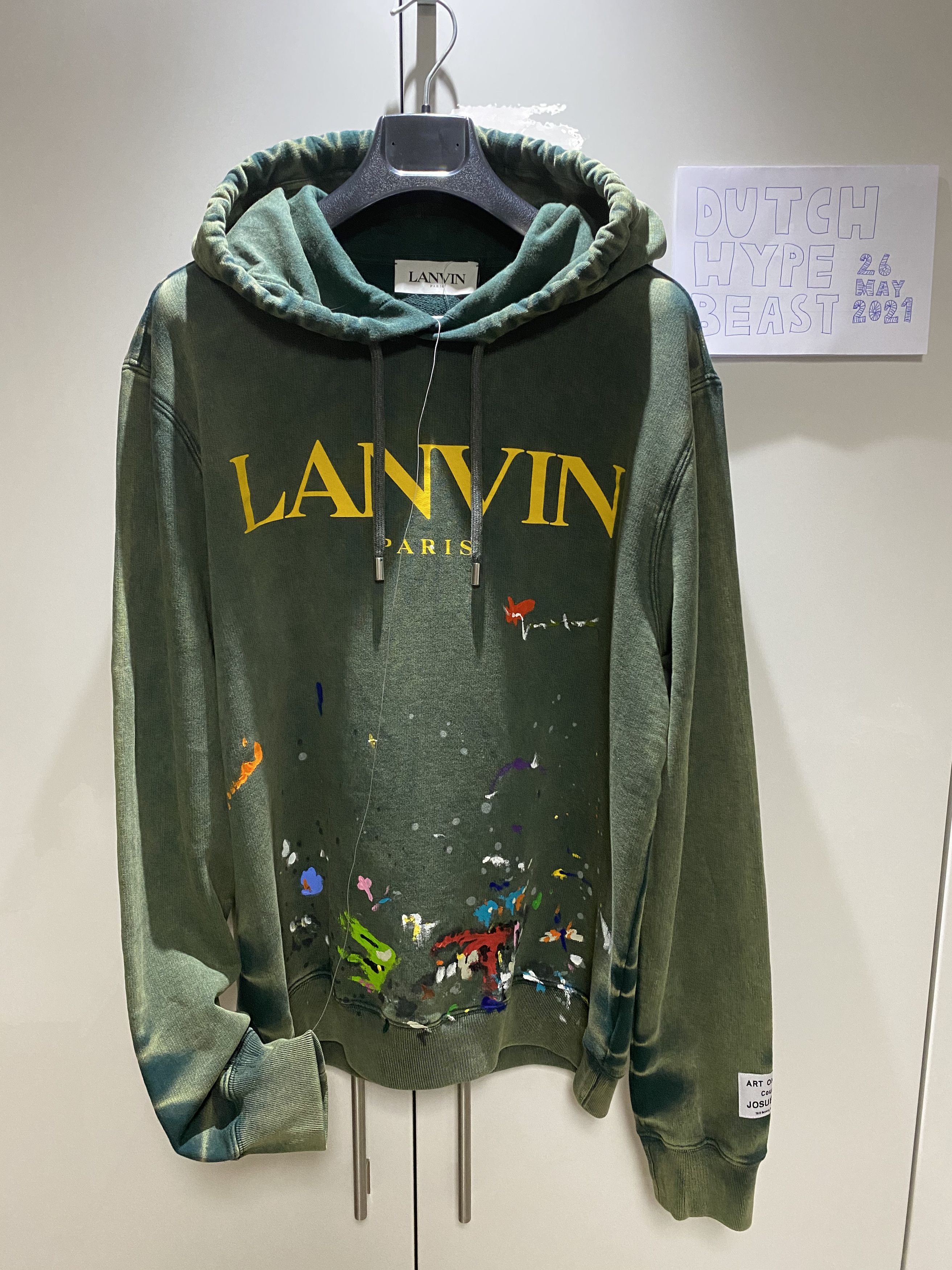 Gallery Dept. × Lanvin Lanvin x Gallery Dept. Hoodie - Green - Size Large |  Grailed