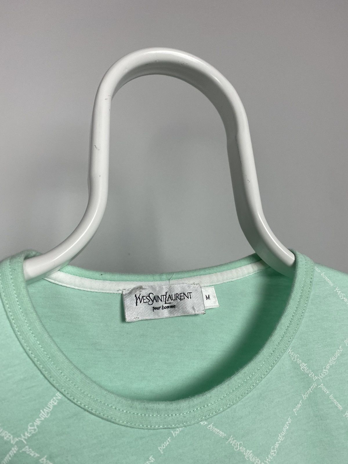 Vintage × Yves Saint Laurent Yves Saint Laurent vintage YSL multi logo monogram T-shirt Size US M / EU 48-50 / 2 - 3 Thumbnail