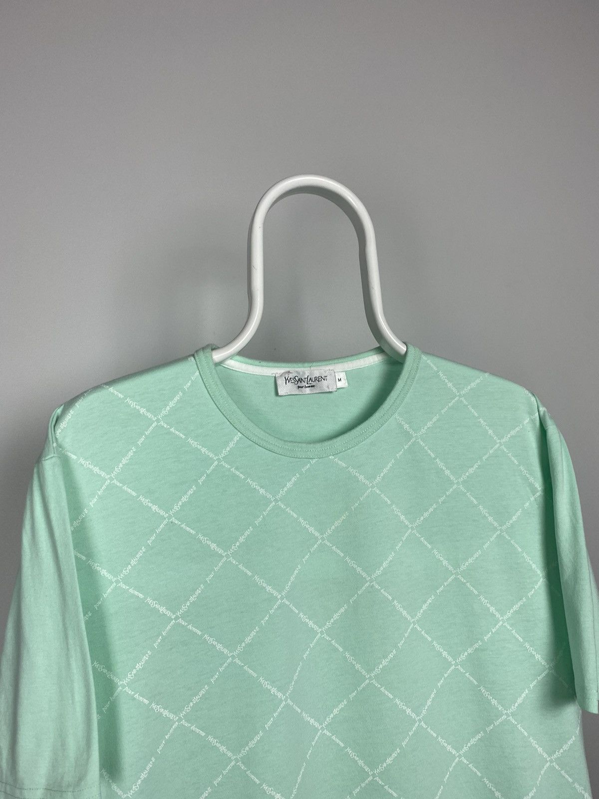 Vintage × Yves Saint Laurent Yves Saint Laurent vintage YSL multi logo monogram T-shirt Size US M / EU 48-50 / 2 - 2 Thumbnail