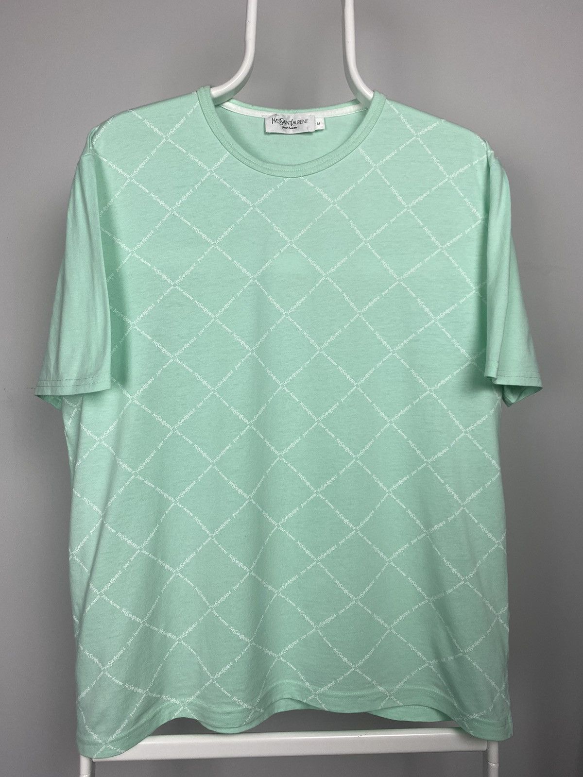 Vintage × Yves Saint Laurent Yves Saint Laurent vintage YSL multi logo monogram T-shirt Size US M / EU 48-50 / 2 - 1 Thumbnail