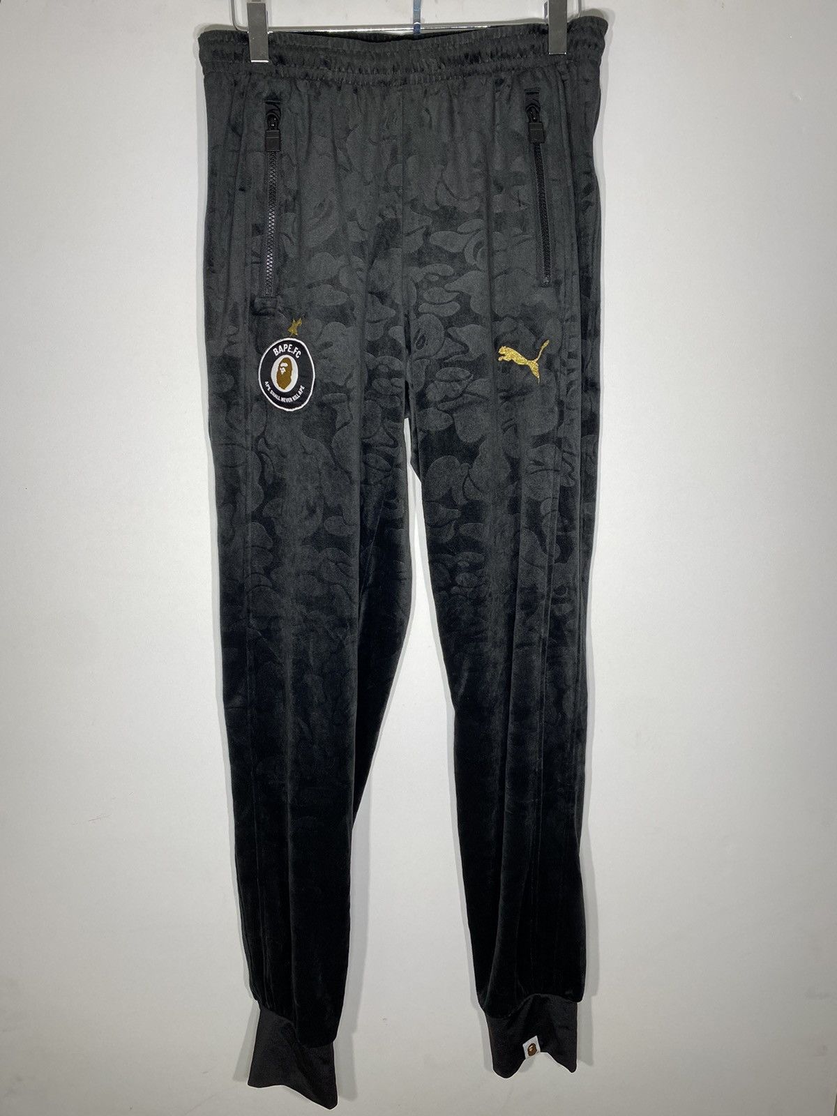 Bape Puma Bape x Puma Jacquard velour tracksuit Bottoms Grailed