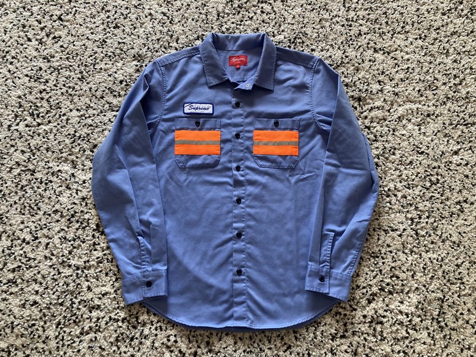 Supreme hi shop vis work shirt