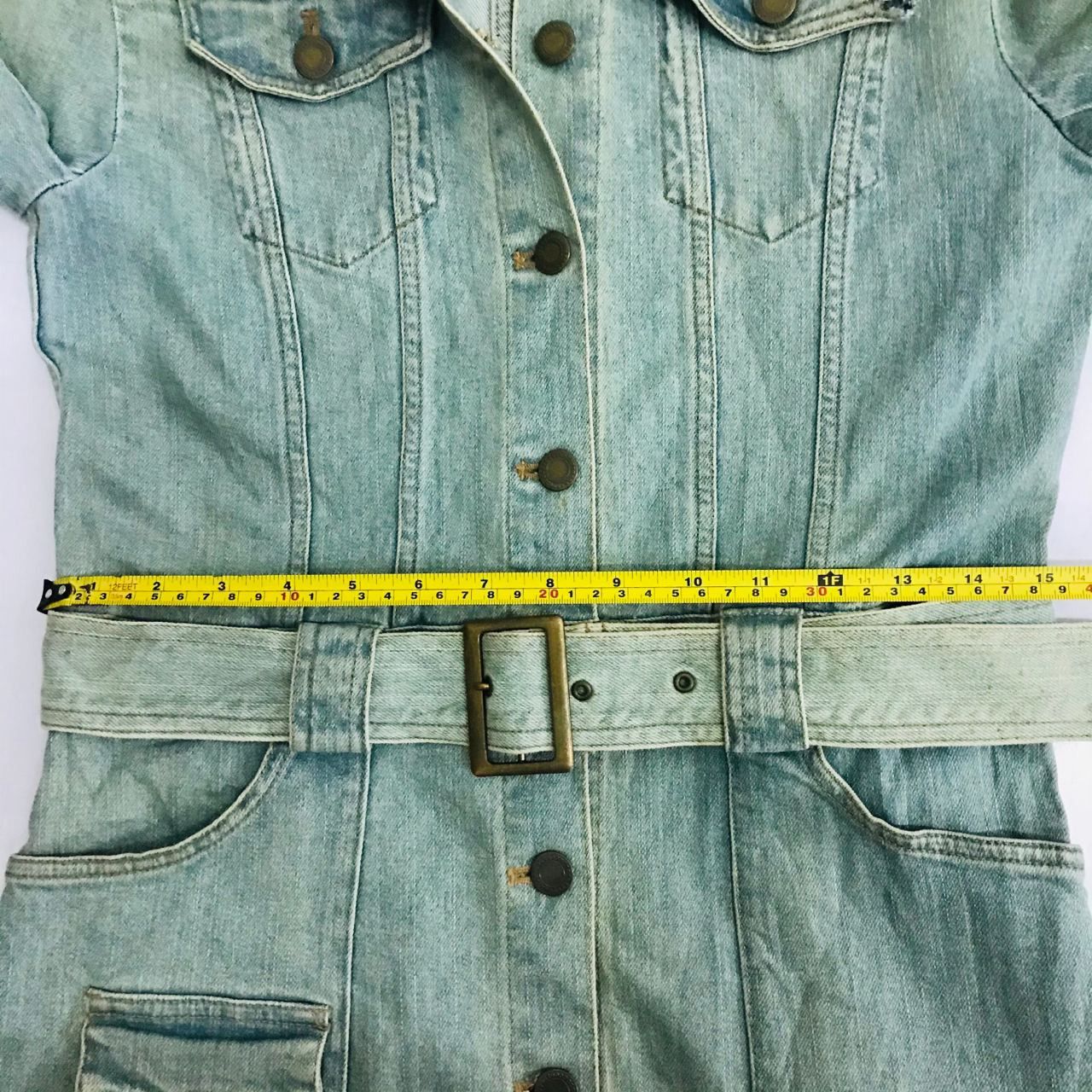 Designer 🔥 Vintage OZOC Denim Long Jacket Size XS / US 0-2 / IT 36-38 - 6 Thumbnail