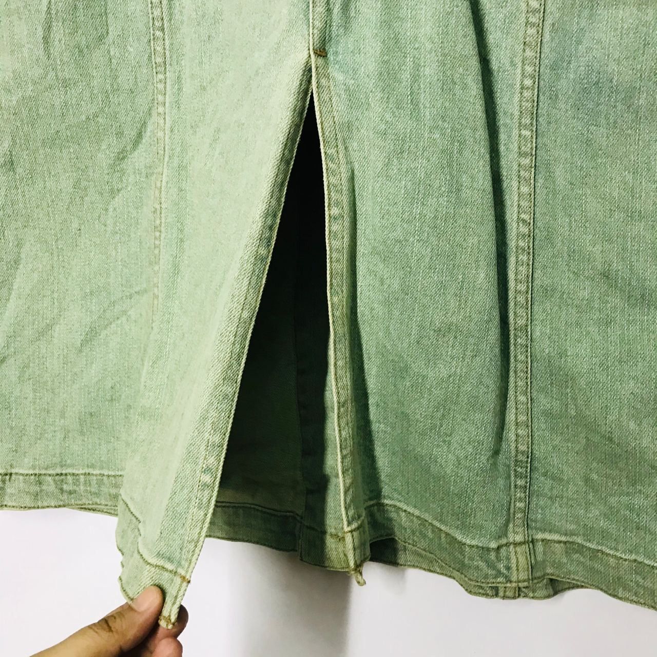 Designer 🔥 Vintage OZOC Denim Long Jacket Size XS / US 0-2 / IT 36-38 - 5 Thumbnail
