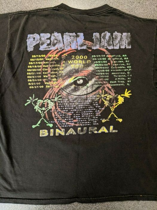 Vintage Vintage 2000 Pearl Jam Binaural World Tour Tshirt | Grailed