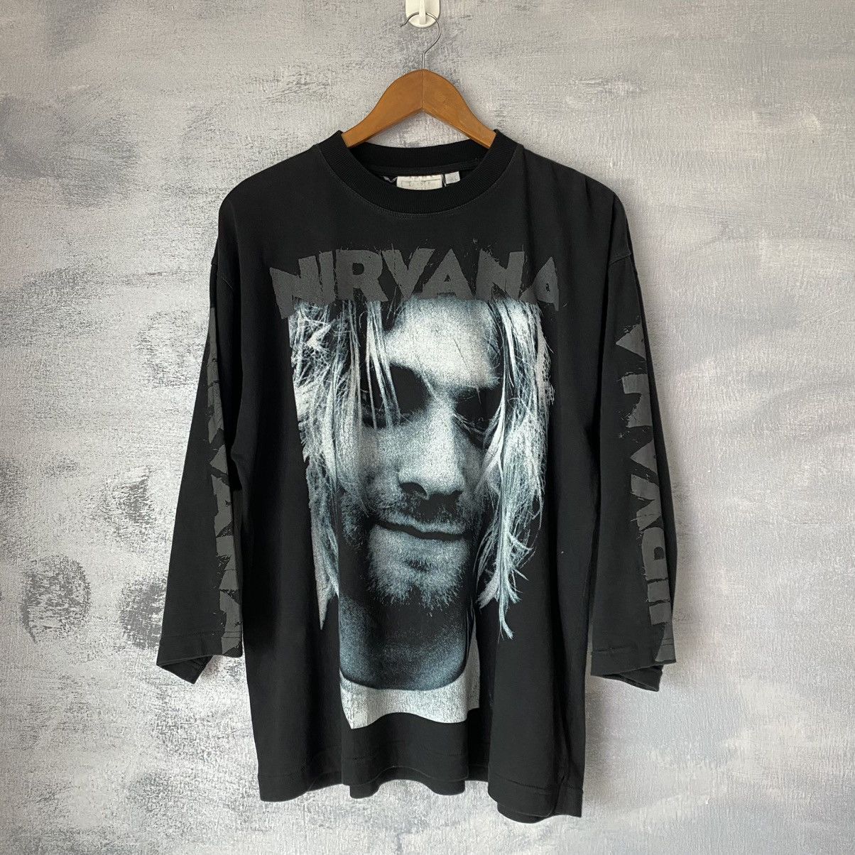 Nirvana Vintage Nirvana Kurt Cobain Long Sleeve 90s Tshirt | Grailed