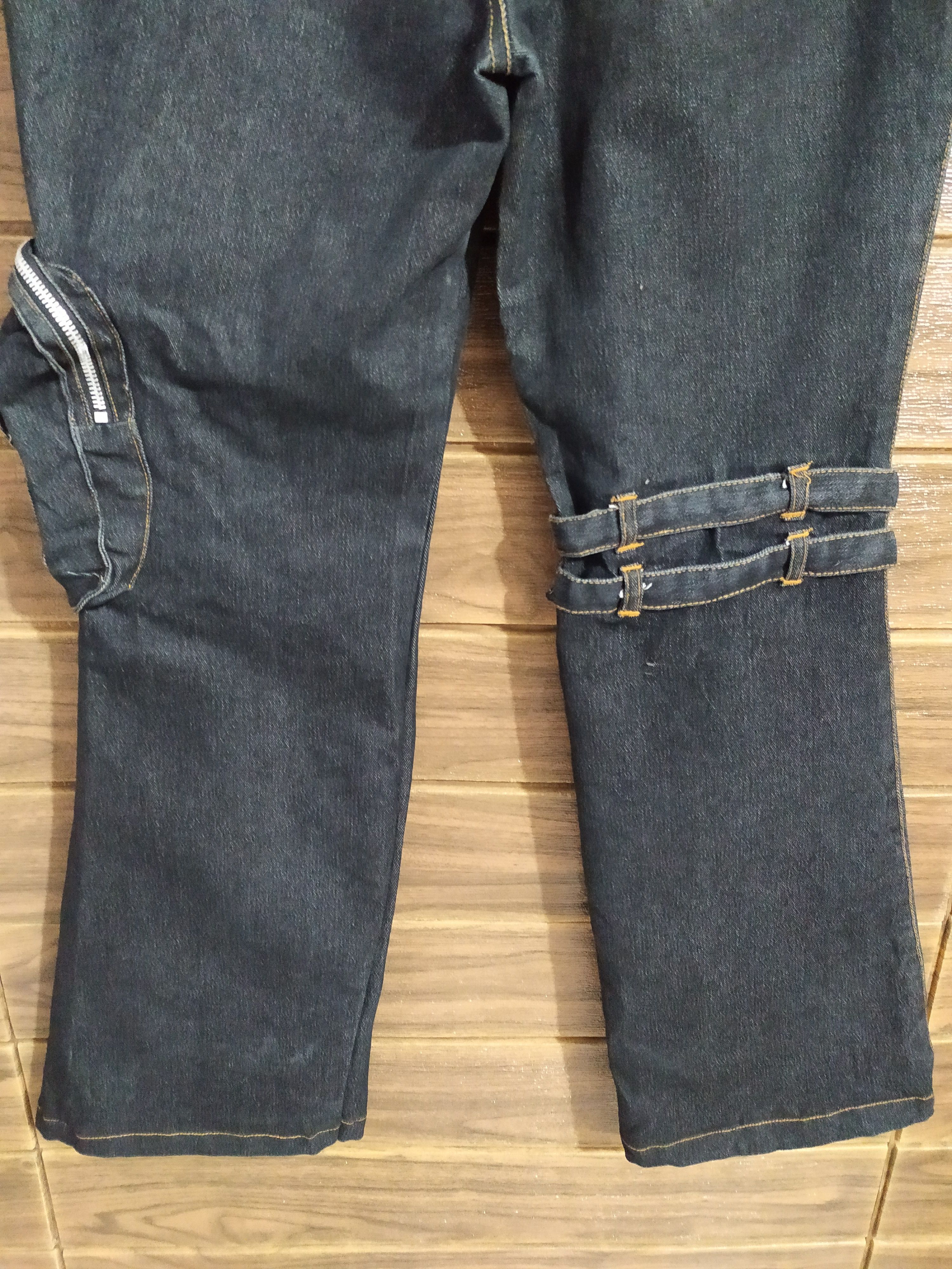 Japanese Brand Ruilida Bondage Cargo Tactical Multipocket bootcut Pants Size US 28 / EU 44 - 7 Thumbnail