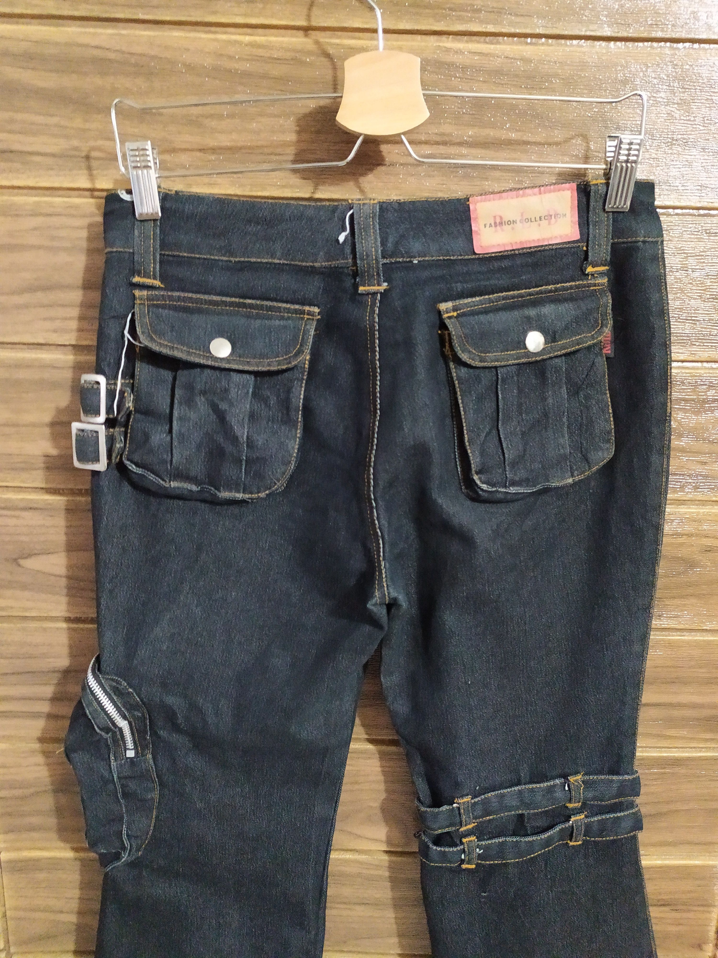 Japanese Brand Ruilida Bondage Cargo Tactical Multipocket bootcut Pants Size US 28 / EU 44 - 6 Thumbnail