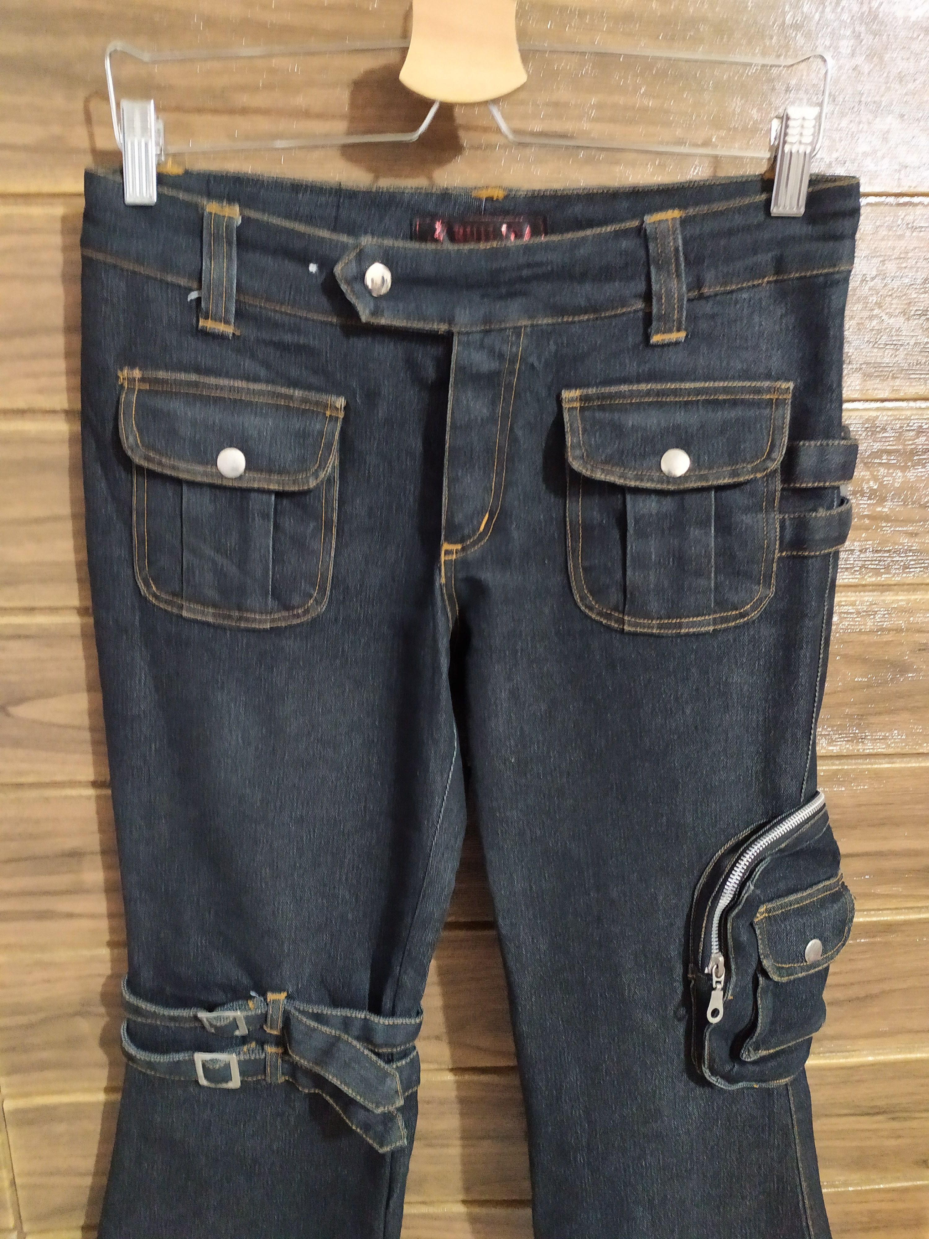 Japanese Brand Ruilida Bondage Cargo Tactical Multipocket bootcut Pants Size US 28 / EU 44 - 2 Thumbnail