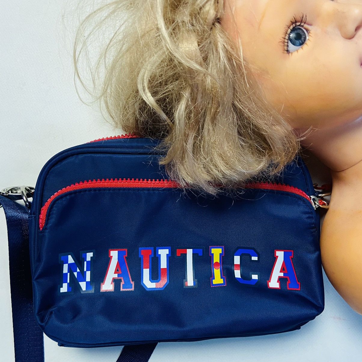 Nautica 1990s RARE NAUTICA NYLON CROSSBODY BAG - № 6102 Size ONE SIZE - 2 Thumbnail