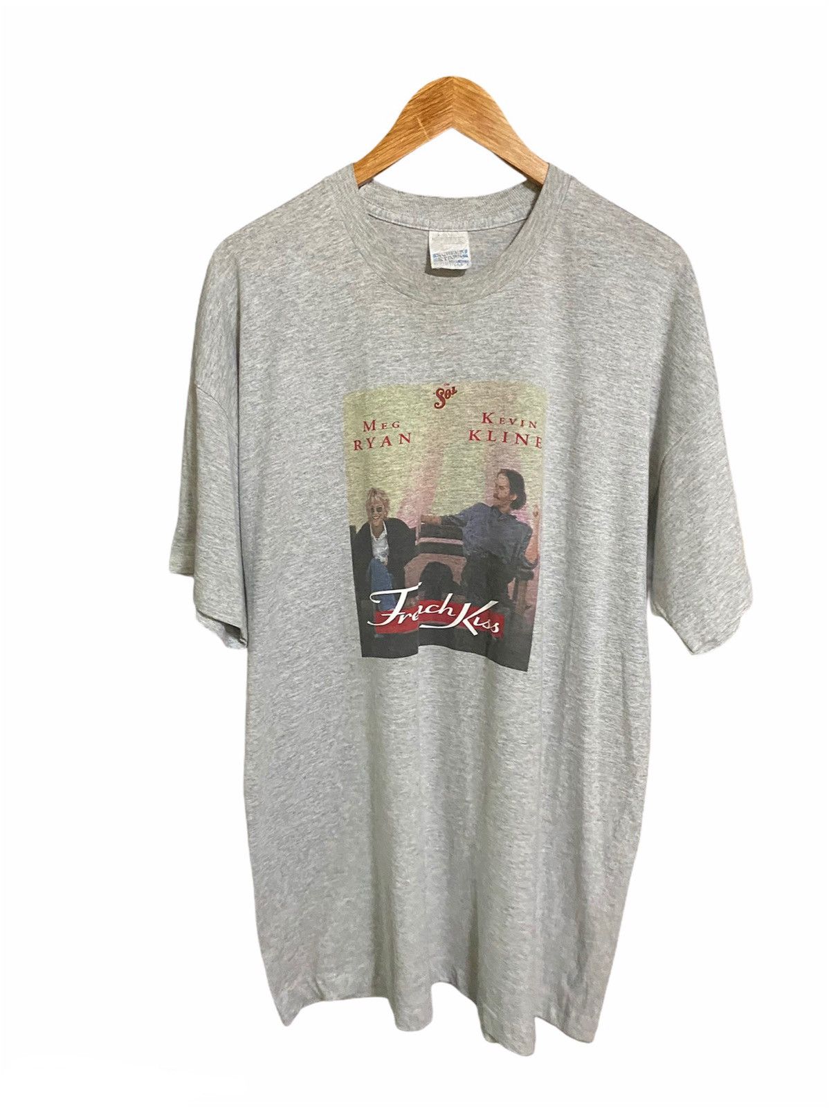 Vintage Rare🔥Vintage 90s French Kiss Promo Movie Meg Ryan Tshirt Size US XL / EU 56 / 4 - 1 Thumbnail