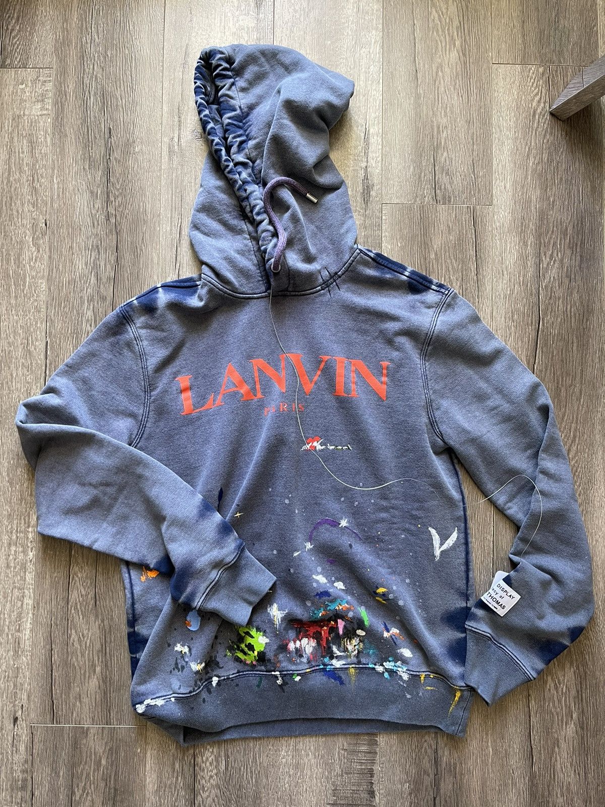 Gallery Dept x Lanvin Navy Paint Splatter Hoodie