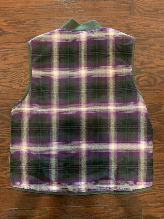 Supreme Reversible Shadow Plaid Vest | Grailed