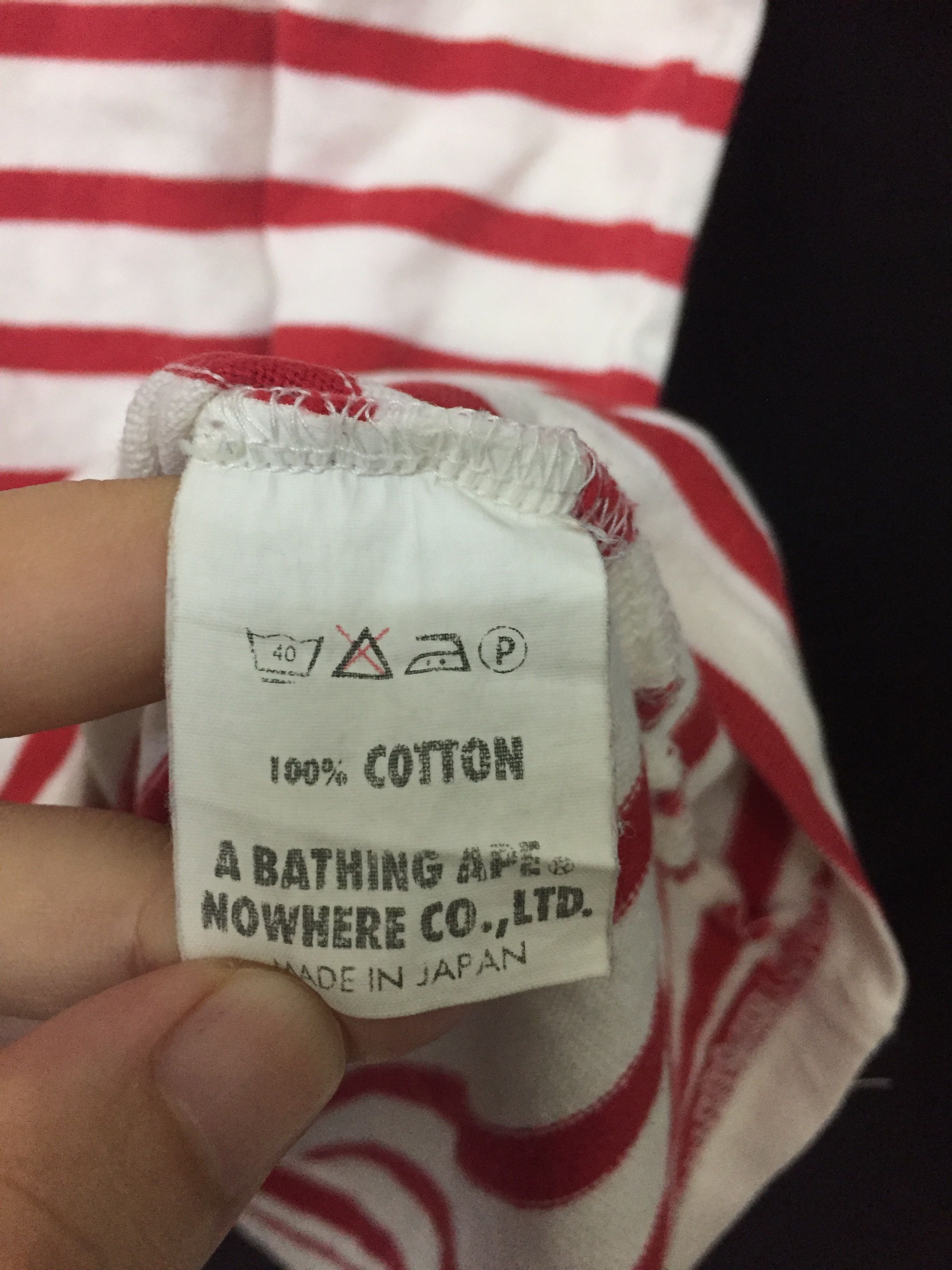 Bape 1999 Bape Striped Size US L / EU 52-54 / 3 - 9 Thumbnail