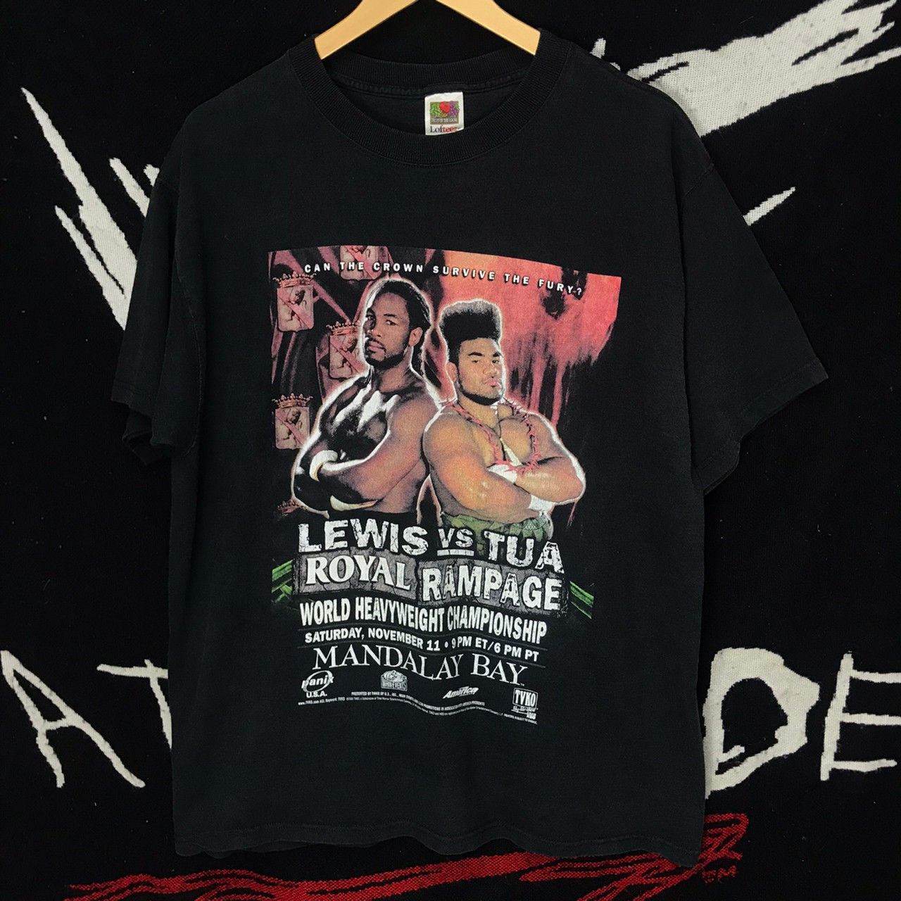 Sportswear Vintage Lennox Lewis vs David Tua Vintage 2000 Boxing Shirt Grailed