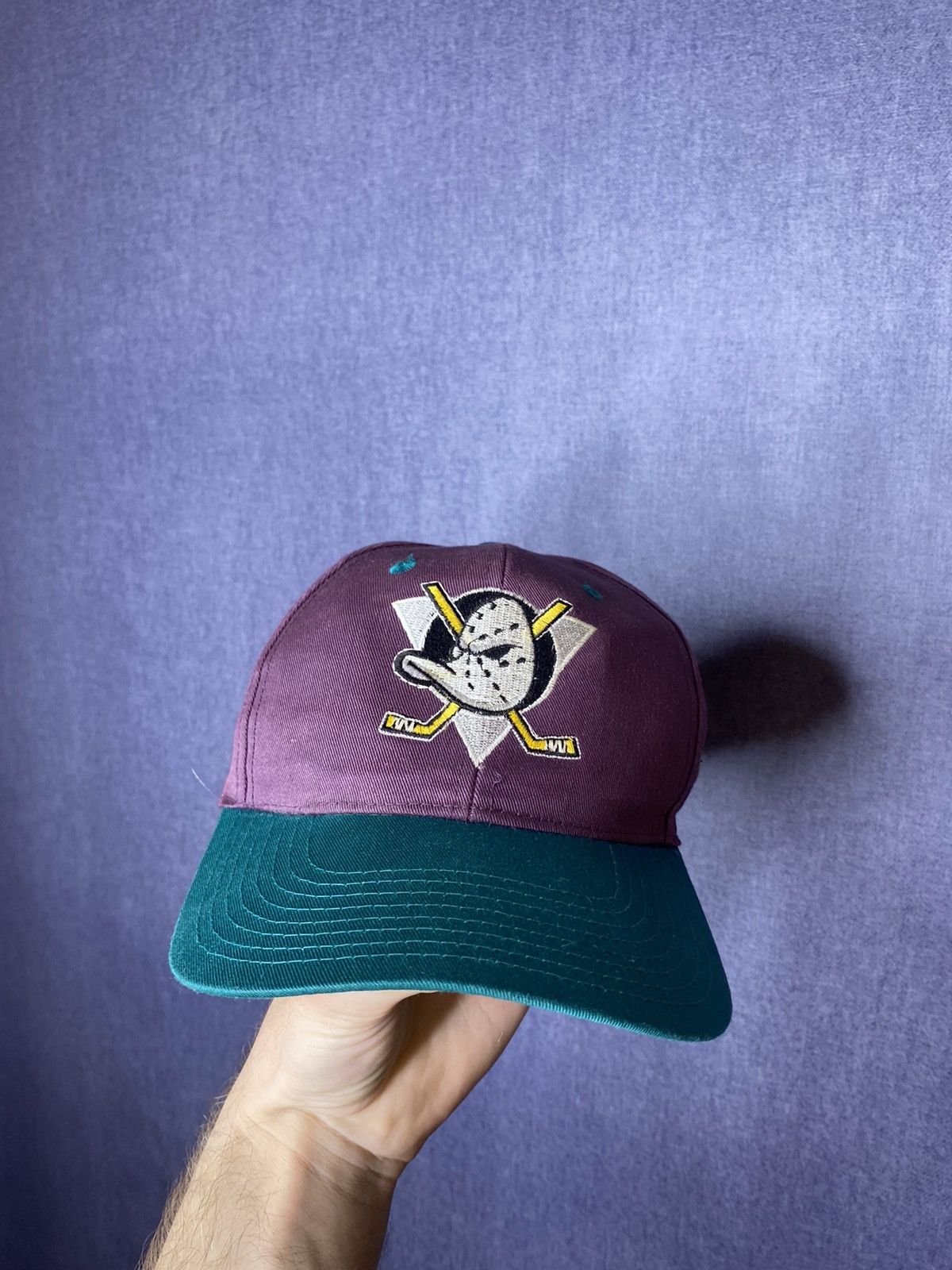 NHL × Vintage Anaheim Mighty ducks vintage cap hat Size ONE SIZE - 1 Thumbnail