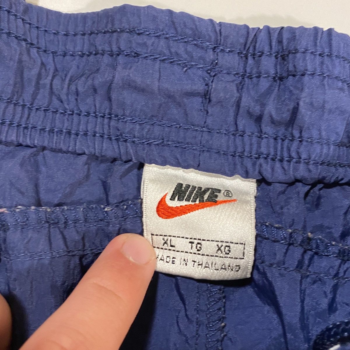 Nike × Vintage Vintage Navy Blue Nike Track Pants Size US 34 / EU 50 - 2 Thumbnail