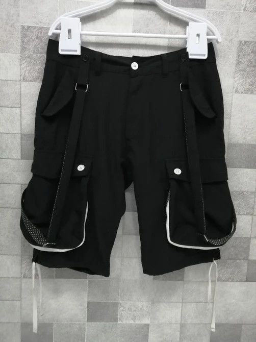 Japanese Brand RAGOUT Punk Gothic Suspenders Short Pants Size US 32 / EU 48 - 5 Thumbnail