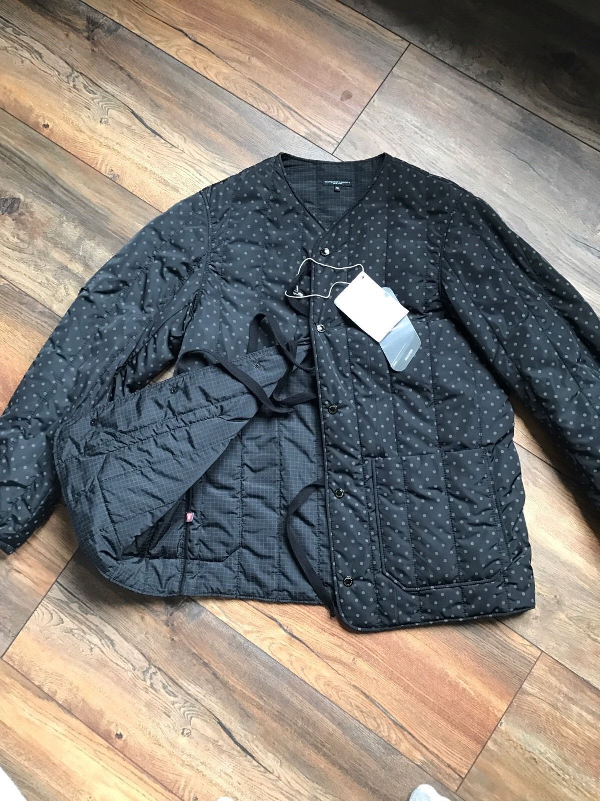 Engineered Garments Black Polka Dot Microfiber Liner Jacket | Grailed