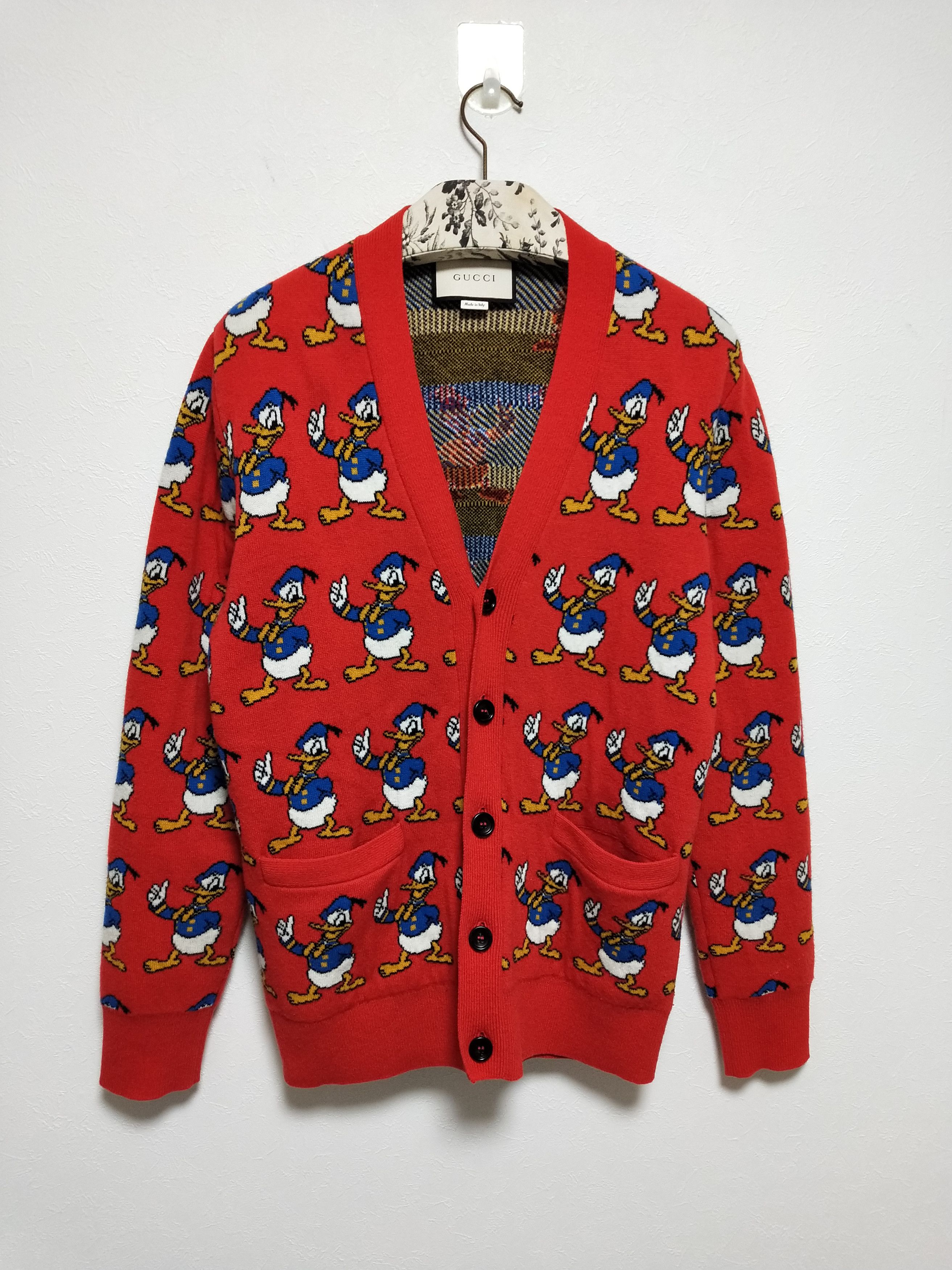 Disney Gucci Donald Duck Jacquard Cardigan Grailed