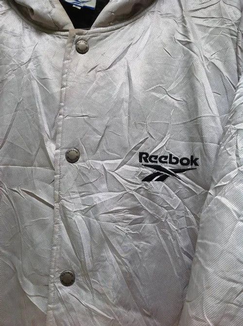 Reebok Vintage Reebok Big Logo Long Jacket Size US L / EU 52-54 / 3 - 4 Thumbnail