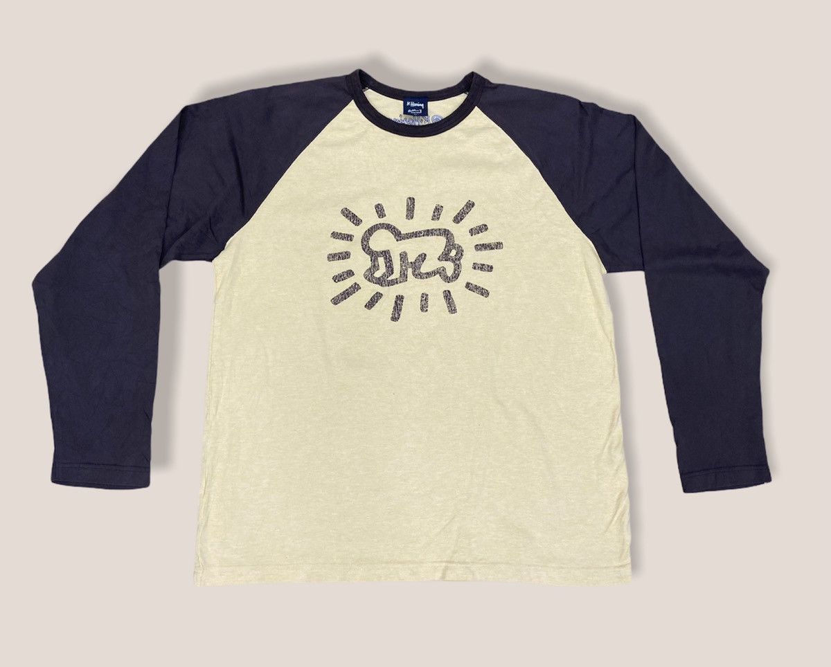 Keith Haring × Vintage rare 90s keith haring ranglan XL shirt crawling baby graphic Size US XL / EU 56 / 4 - 1 Thumbnail