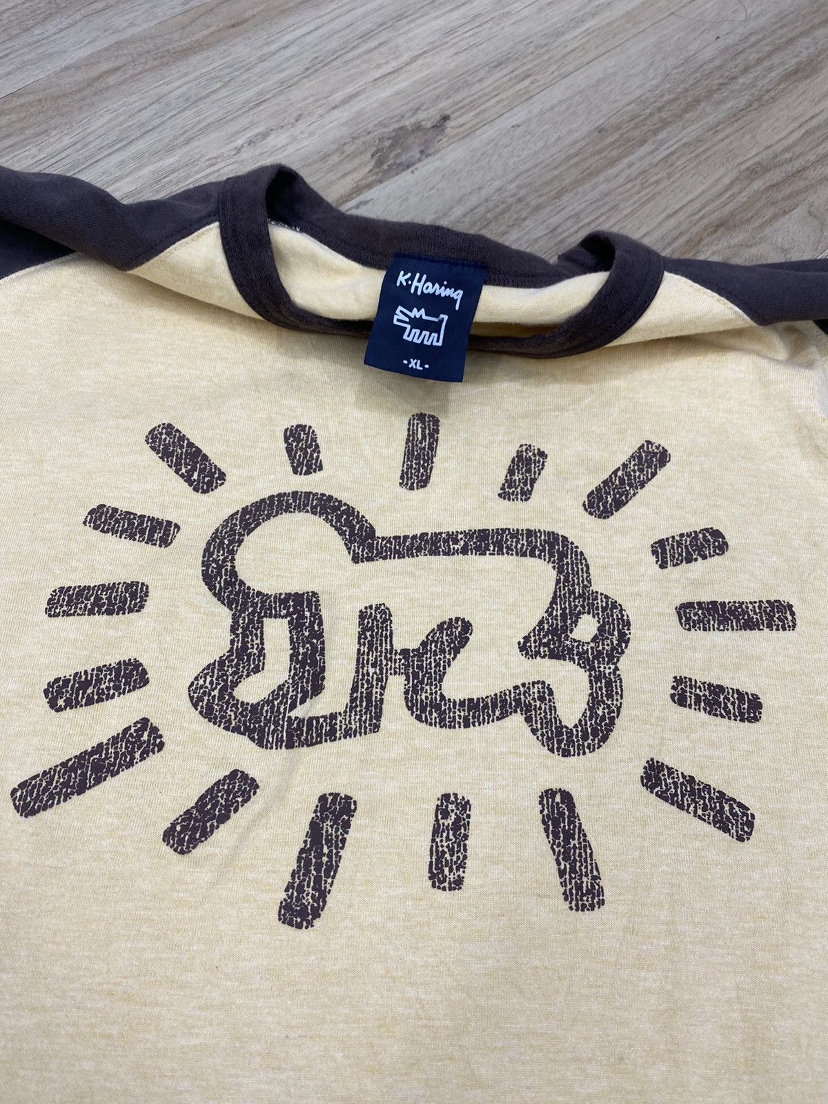 Keith Haring × Vintage rare 90s keith haring ranglan XL shirt crawling baby graphic Size US XL / EU 56 / 4 - 2 Thumbnail