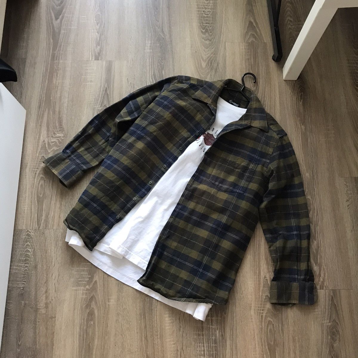 Flannel × Vintage Vintage Flannel Shirt Travis Scott Style Size US L / EU 52-54 / 3 - 1 Thumbnail