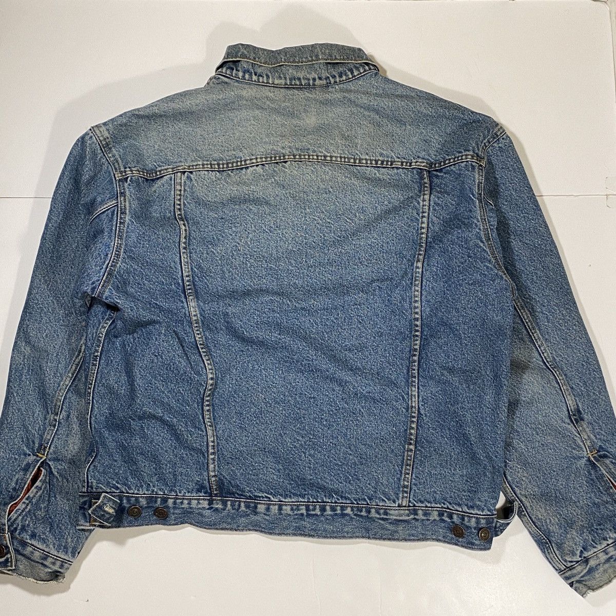 Levi's × Vintage Vintage Levi’s Flannel Lined Denim Jacket Size US L / EU 52-54 / 3 - 3 Thumbnail