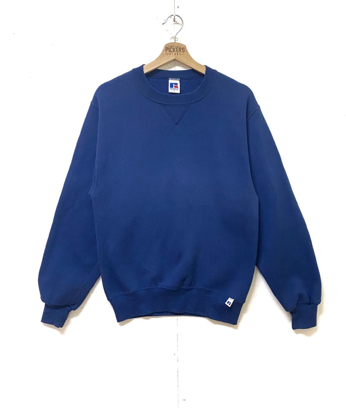 Russell Athletic Vintage Russell Athlentic Crewneck Pullover Plain Blue Small Size US S / EU 44-46 / 1 - 1 Thumbnail