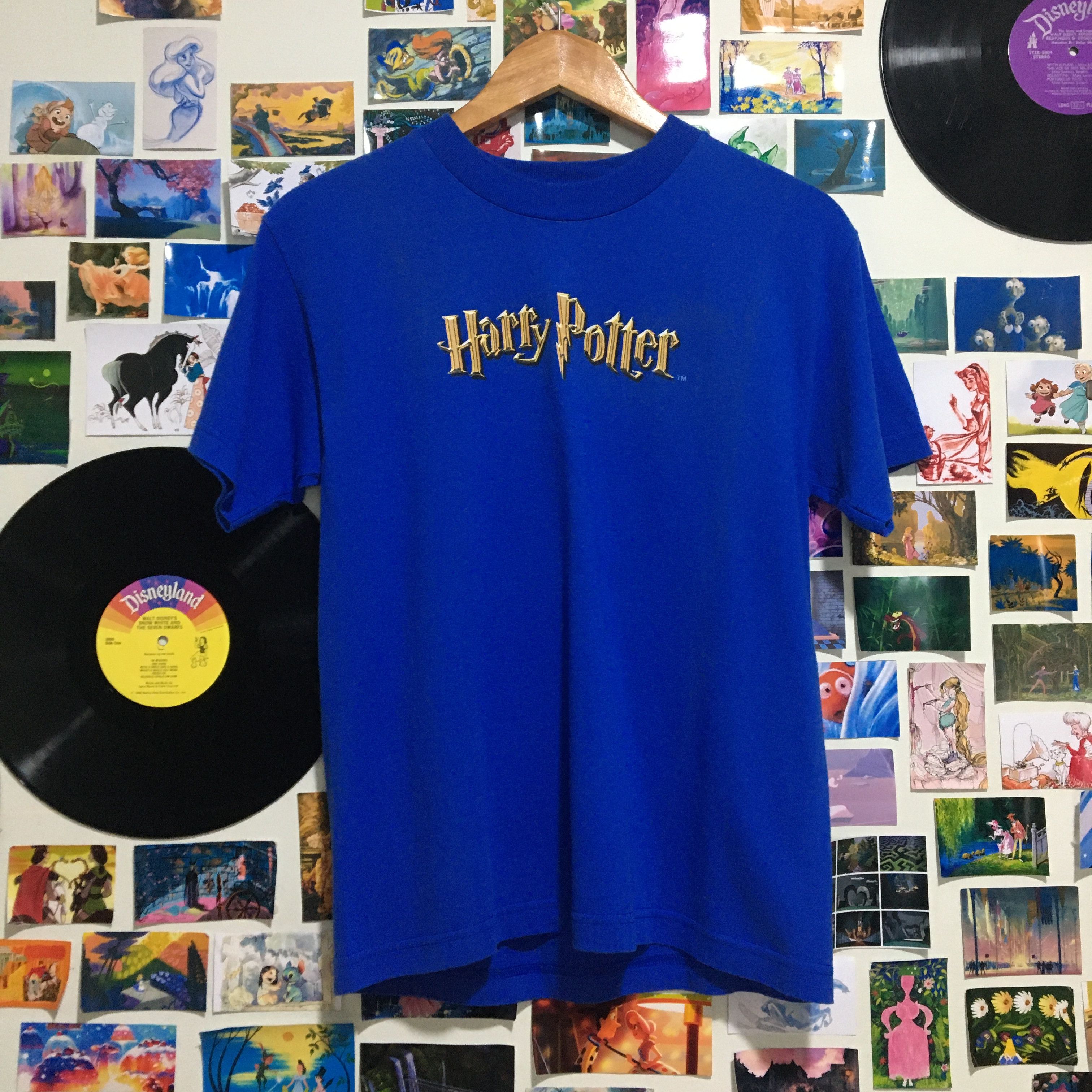 Vintage 2001 Harry Potter Sorcerer's Stone Book Movie Tee Shirt Size US S / EU 44-46 / 1 - 4 Thumbnail