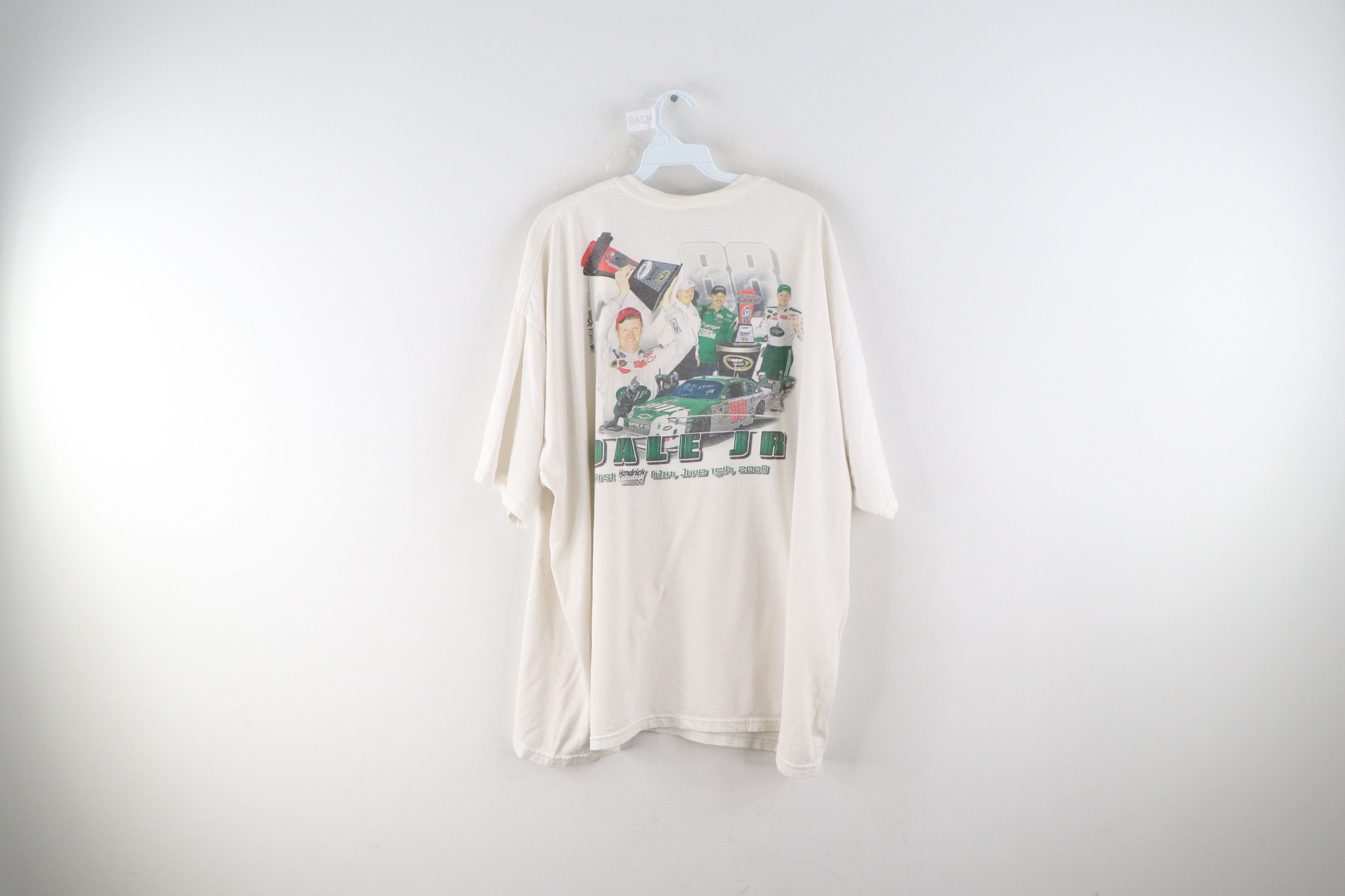 NASCAR × Vintage Vintage NASCAR Dale Earnhardt Jr Thrashed T-Shirt Size US XXL / EU 58 / 5 - 5 Thumbnail