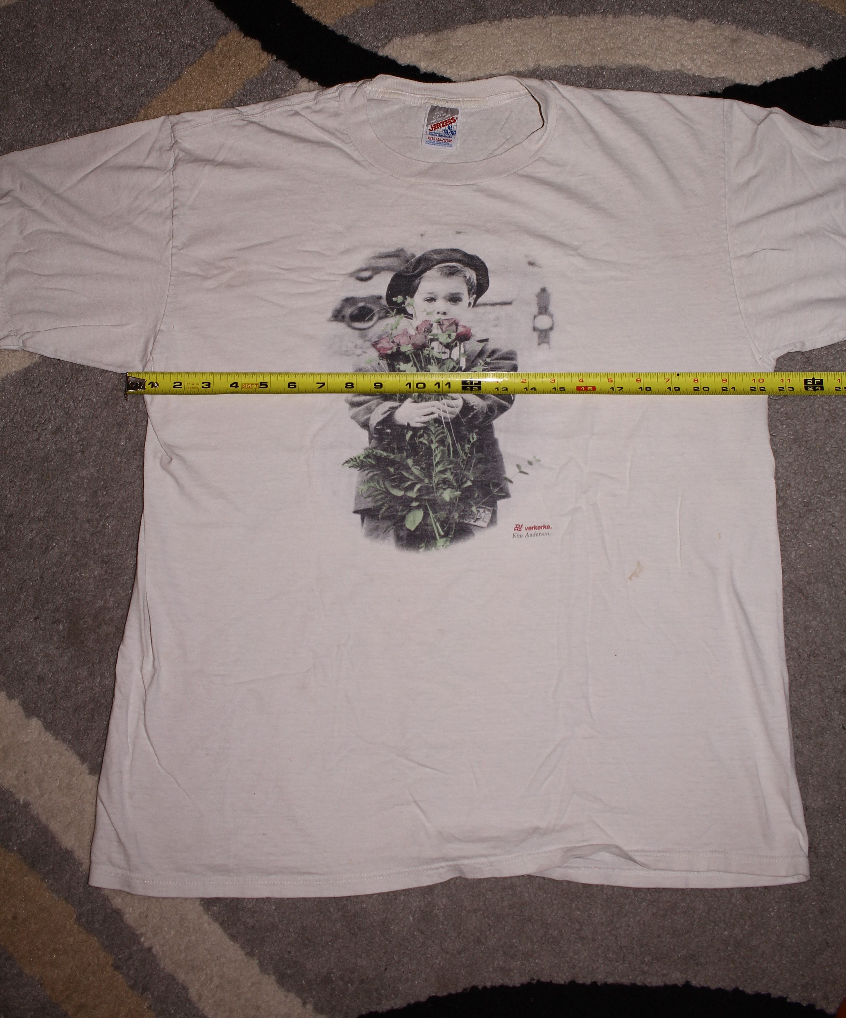 90s Kim Anderson Flower Boy Photo T-Shirt - Tops