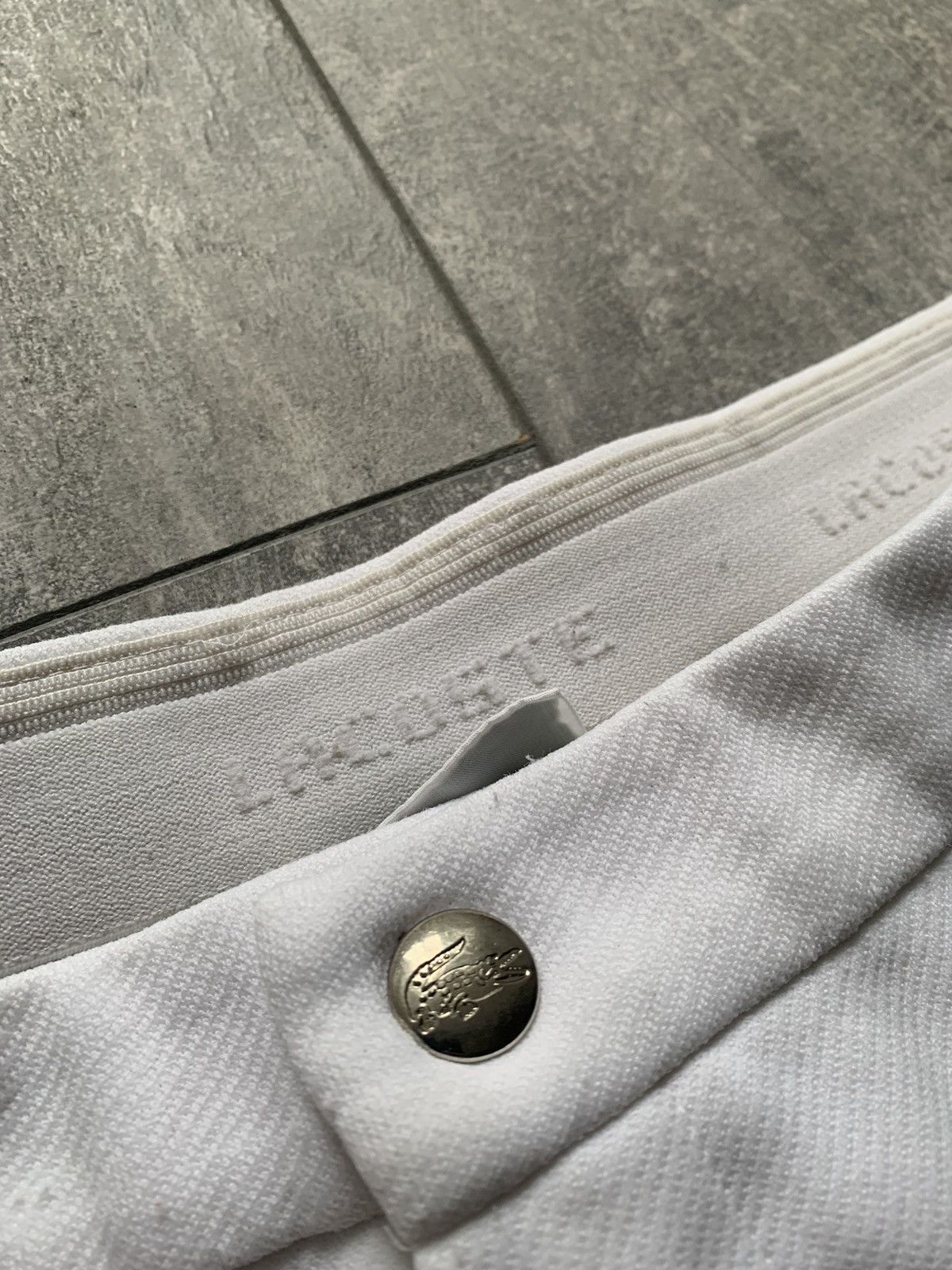 Lacoste × Vintage Rare made in france Lacoste true white tennis shorts Size US 34 / EU 50 - 8 Thumbnail