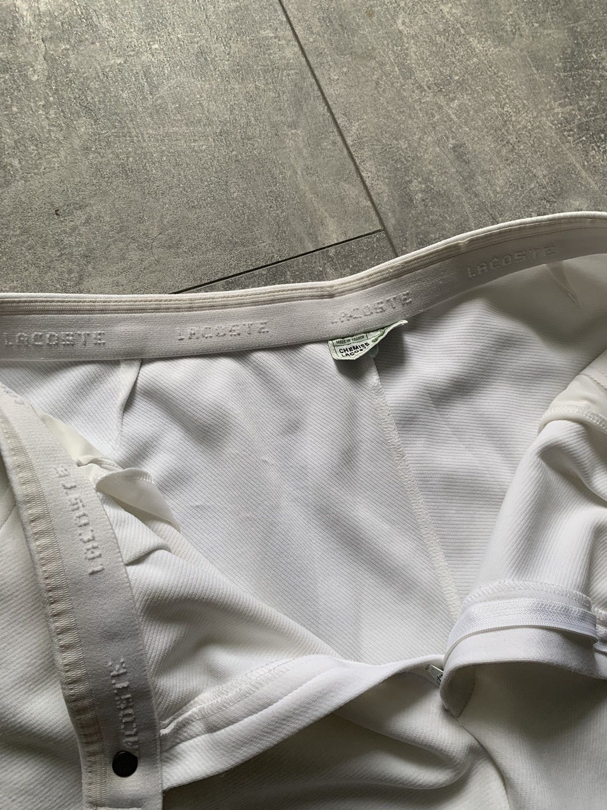 Lacoste × Vintage Rare made in france Lacoste true white tennis shorts Size US 34 / EU 50 - 16 Thumbnail