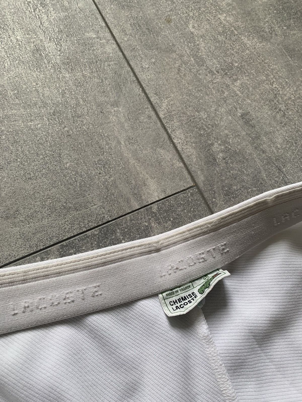 Lacoste × Vintage Rare made in france Lacoste true white tennis shorts Size US 34 / EU 50 - 15 Thumbnail