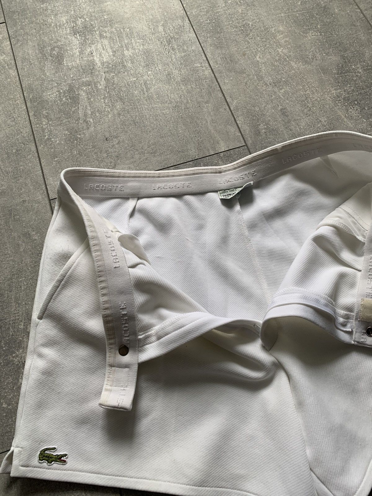 Lacoste × Vintage Rare made in france Lacoste true white tennis shorts Size US 34 / EU 50 - 13 Thumbnail