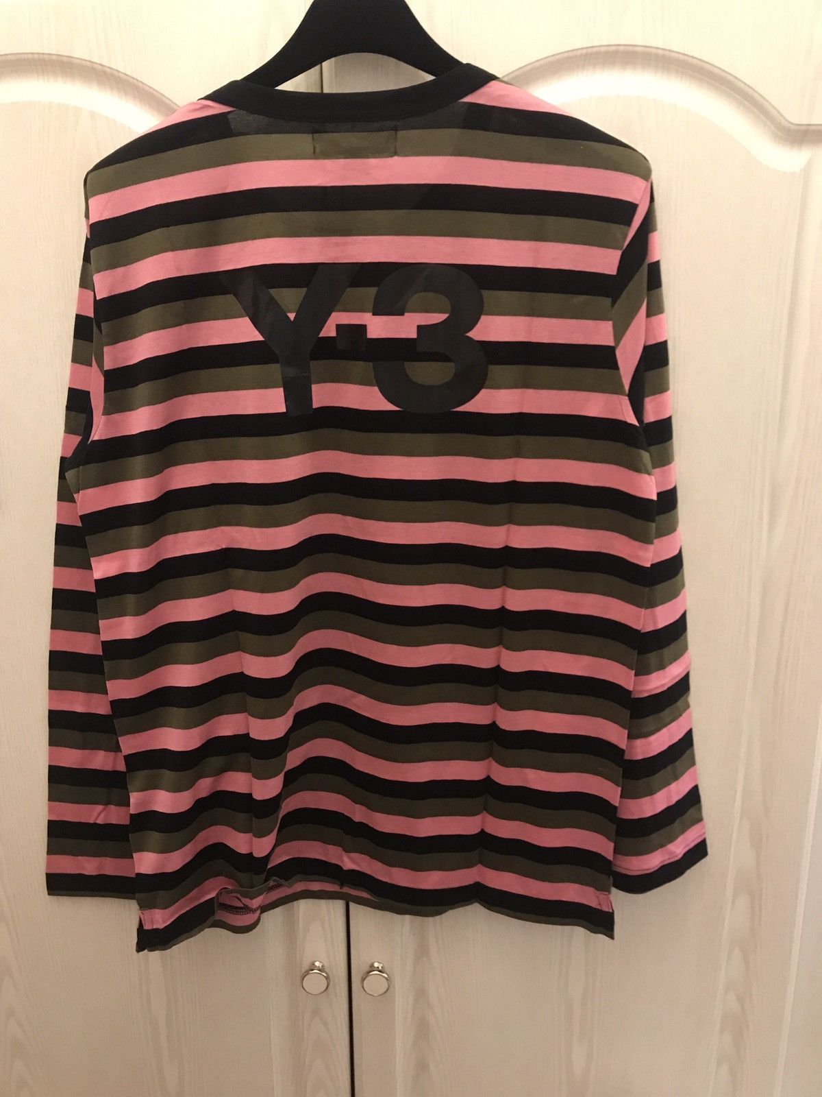 Y-3 Yohji Yamamoto Adidas Y3 Shirt Stripes Long Sleeve Large Size US L / EU 52-54 / 3 - 1 Thumbnail