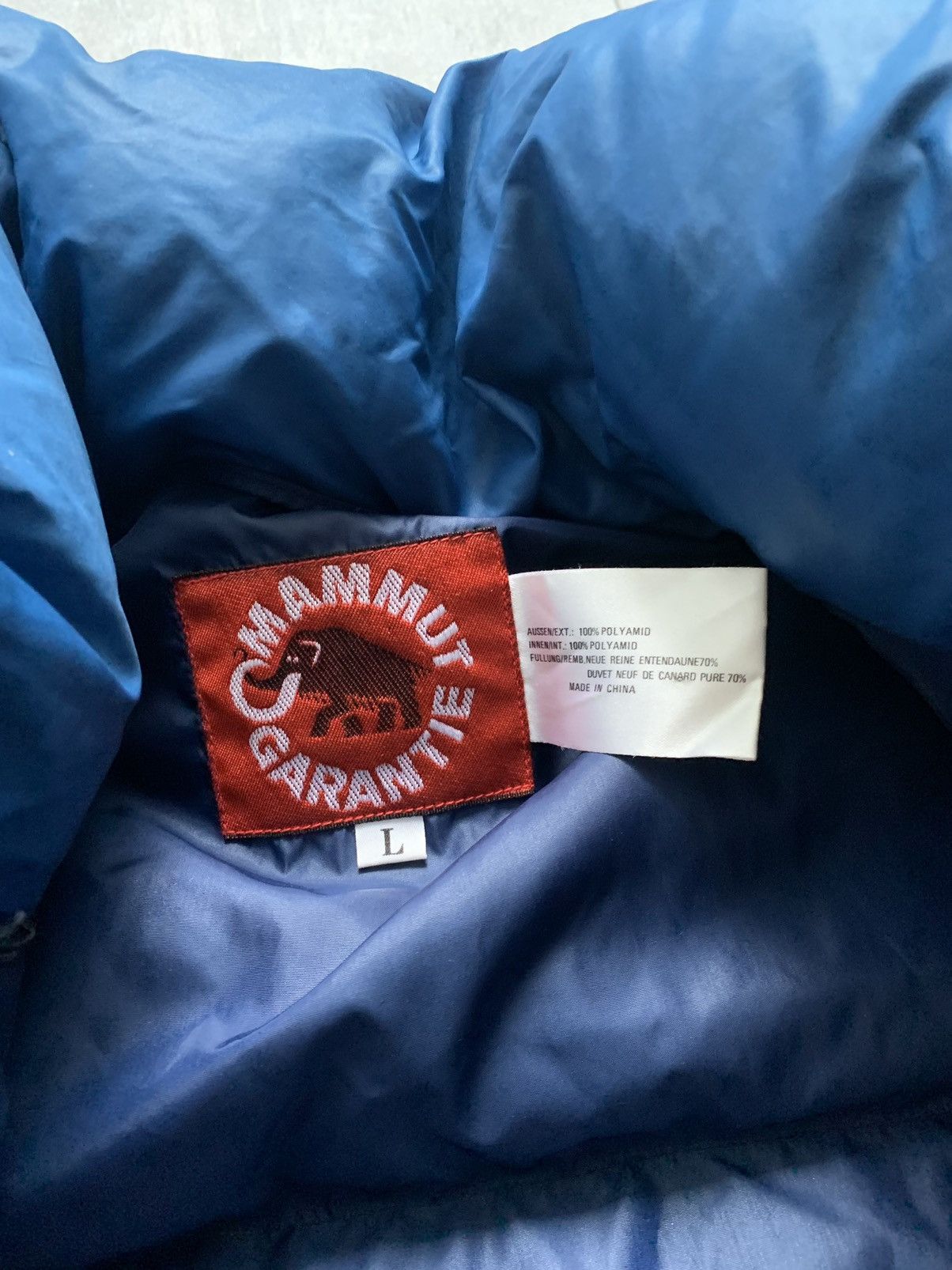 Mammut × Vintage Rare 1980s Mammut Garantie mens down puffer warm jacket Size US L / EU 52-54 / 3 - 10 Thumbnail