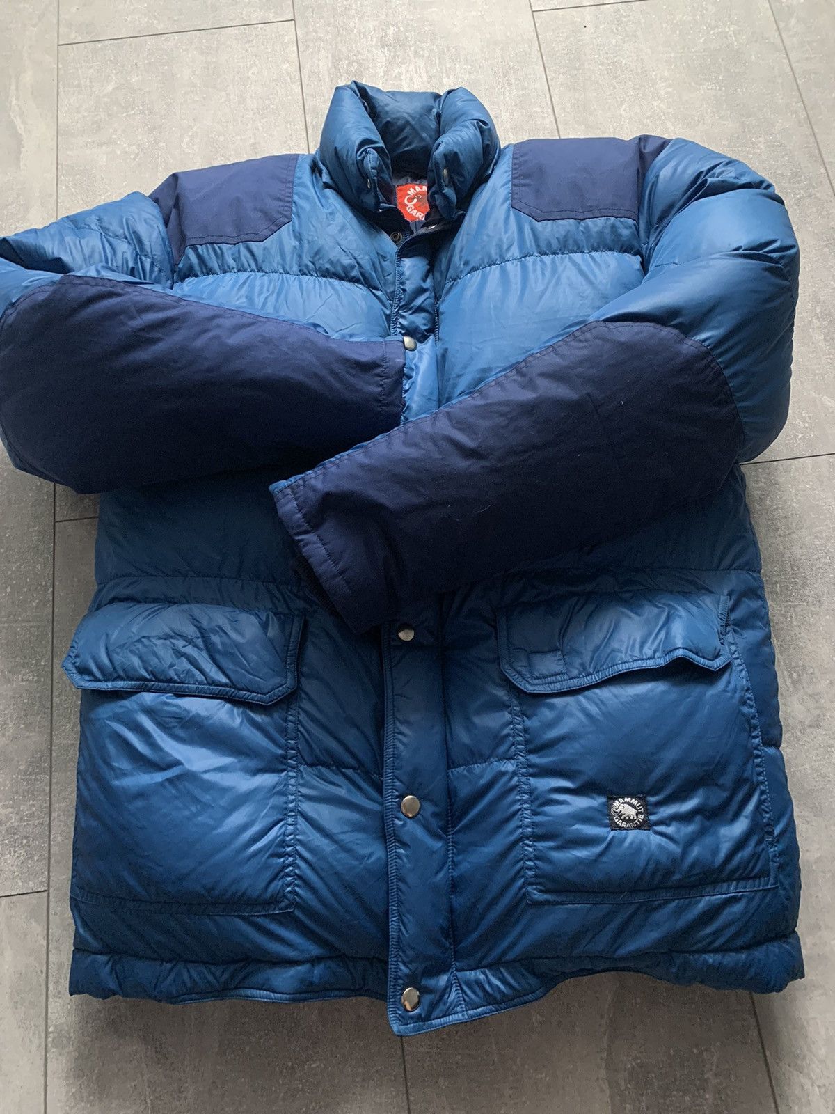 Mammut × Vintage Rare 1980s Mammut Garantie mens down puffer warm jacket Size US L / EU 52-54 / 3 - 7 Thumbnail