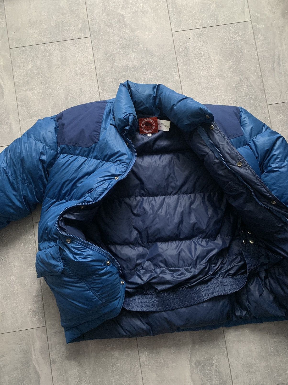 Mammut × Vintage Rare 1980s Mammut Garantie mens down puffer warm jacket Size US L / EU 52-54 / 3 - 9 Thumbnail
