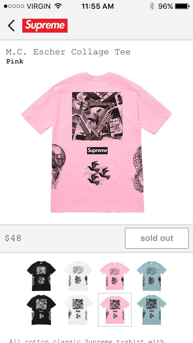 Supreme Supreme X M.C Escher Collage Tee | Grailed