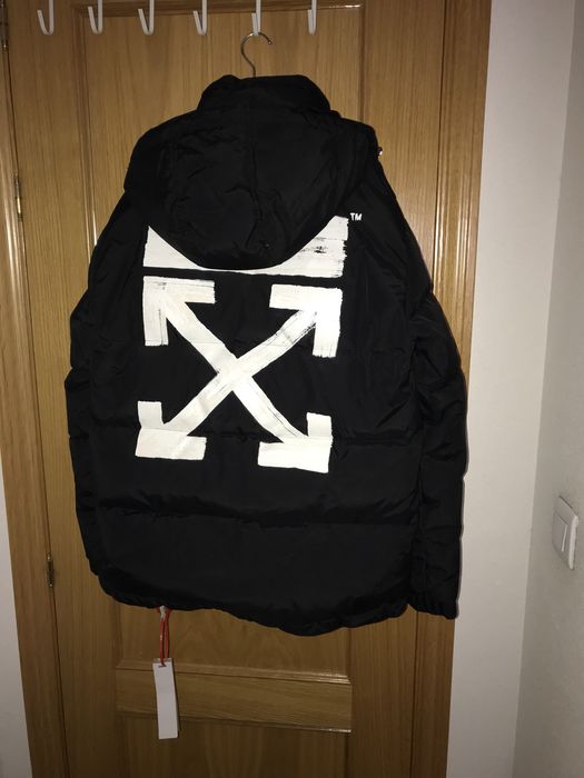 Off white diag 2025 brushed down jacket